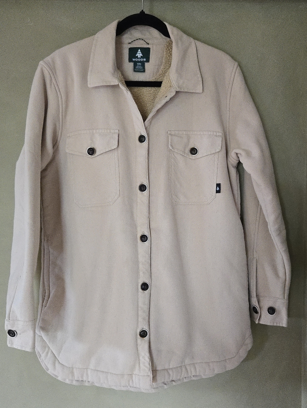 Woods | Cream Overshirt Jacket, Size M - Picture 2 of 9